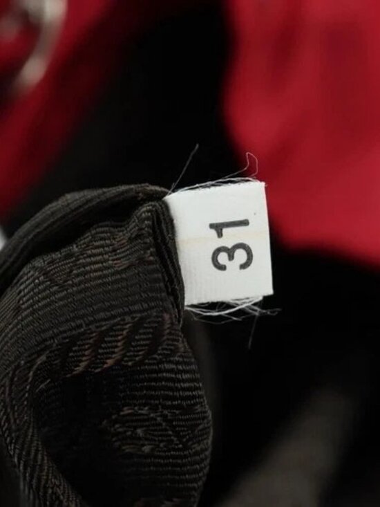 PRADA Backpack Nylon Red Silver Auth mr2001V main image 6